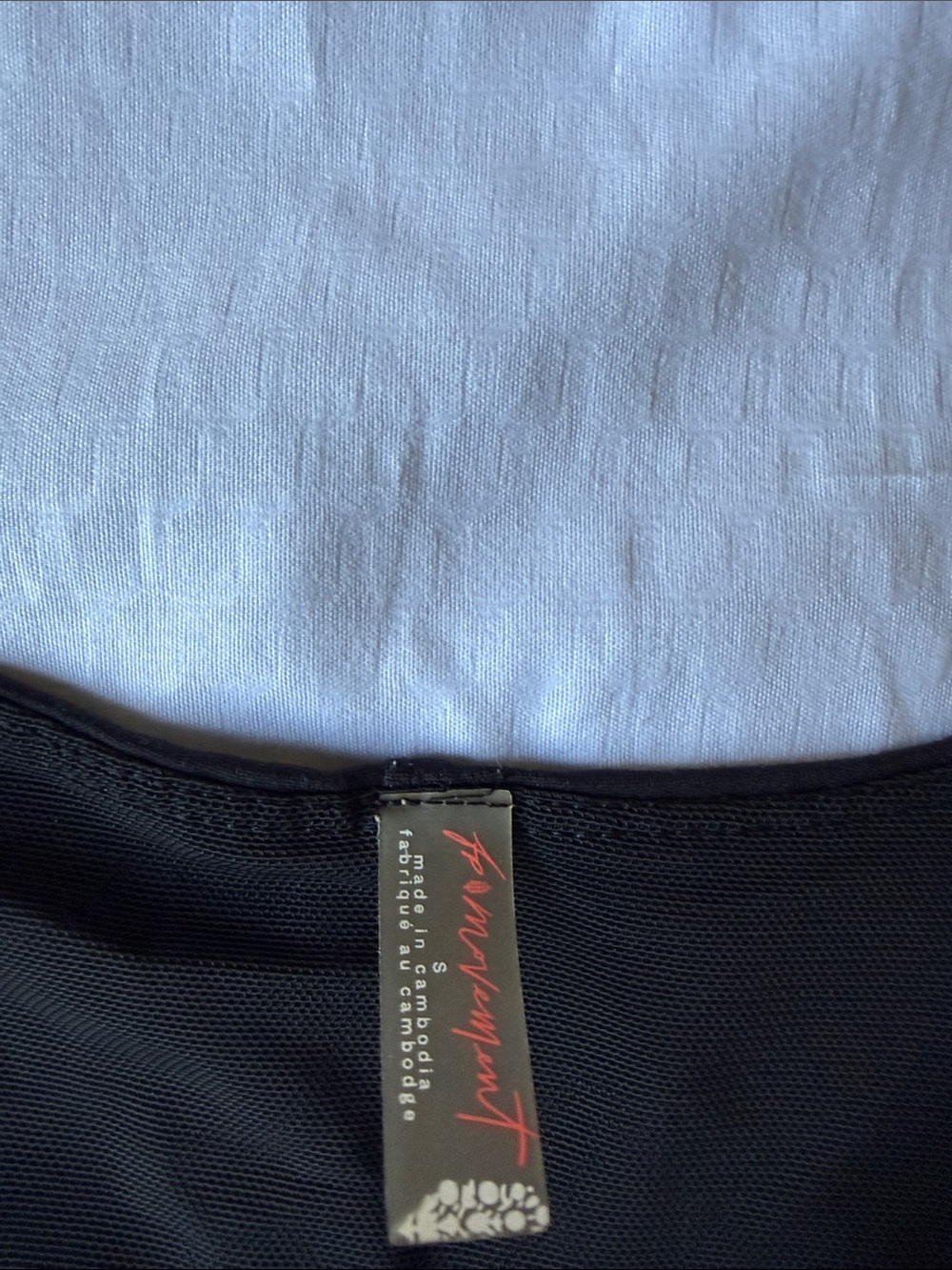 Free People Black Ruched Front Crop Tank - Picture 6 of 7